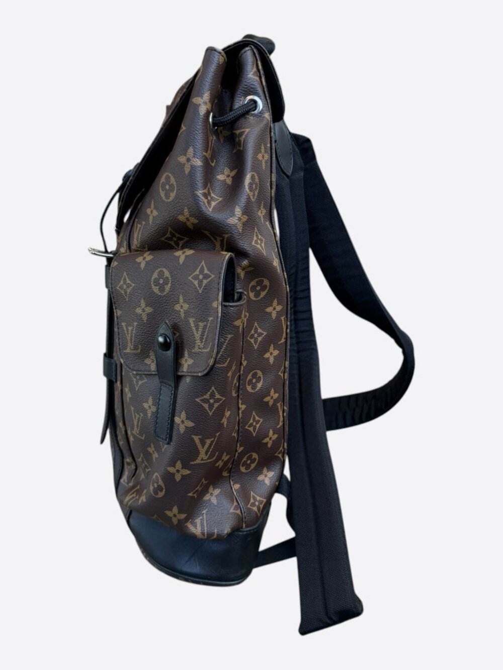Louis Vuitton Brown Macassar Monogram Christopher Backpack - Picture 4 of 7